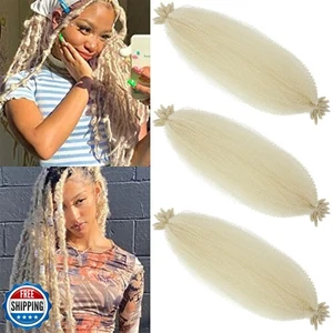 Springy Afro Twist Hair 3 Packs Marley Twist Braiding Hair Pre Fluffed Wrappi - Picture 1 of 5