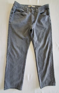 Lee Herren Größe 36x29 Grau Regular Fit Gerades Bein Denim Jeans Baumwolle * - Bild 1 von 9