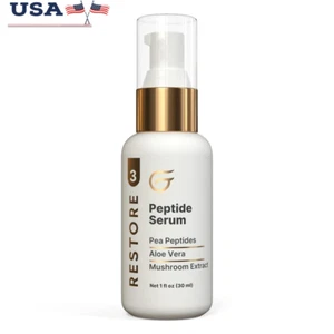 Peptide Serum Face Anti-Aging Firming Collagen Boosting Smooth Skin Tone USA New - Picture 1 of 7