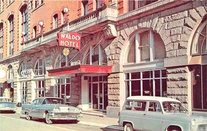 Clarksburg Wv " Der Waldo " Hotel Alt Auto Postkarte - Picture 1 of 2