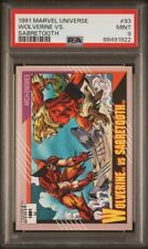 Wolverine Vs. Sabretooth 93 1991 Marvel Universe PSA 9 Freshly Graded
