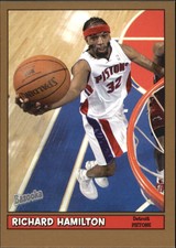 2005-06 Bazooka Gold Detroit Pistons Basketball Card #113 Richard Hamilton