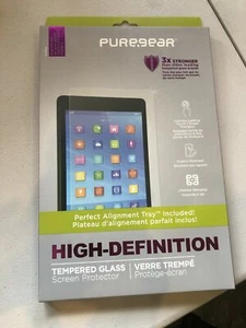 PureGear HD Tempered Glass w/ Alignment Tray Apple iPad 5th/6thGen/Pro 9.7"/Air2 - Picture 1 of 2