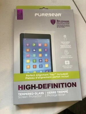 PureGear HD Tempered Glass w/ Alignment Tray Apple iPad 5th/6thGen/Pro 9.7"/Air2 - Image 1 of 2