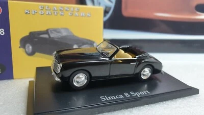   ATLAS EDITIONS - SIMCA 8 - BLACK PAINT - 1/43.SCALE MODEL CAR - BOXED - Image 1 of 4
