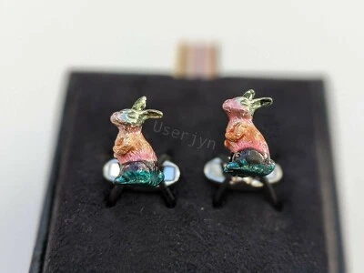 Paul Smith Cufflinks - BNWT Artist Stripe Rabbit Bunny  Cufflinks RRP: £100 - Image 1 of 4