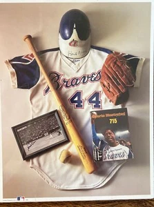 Hank Aaron No. 10 Hammerin' Hanks Collector Picture poster Memorabilia 1993 MLB - Picture 1 of 3