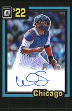 2022 Donruss Optic Retro '81 Signatures Black #16 Willson Contreras Auto /12