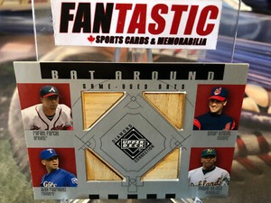 2002 UD Relic 4x Alex Rodriguel Omar Vizquel Miguel Tejada Rafael Furcal BR-FVRT