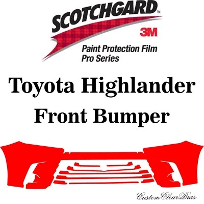 Película de protección de pintura 3M Scotchgard serie Pro 2017 2018 2019 Toyota Highlander Foto 1 de 3