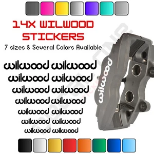 14x WILWOOD BRAKE CALIPERS DECALS - Foto 1 di 3