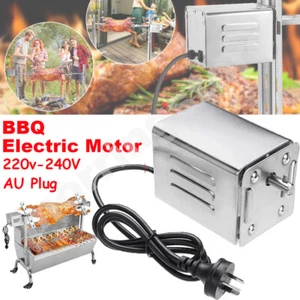 220V Electric BBQ Motor Spit Roaster Rotisserie 60KGF.CM Stainless Steel Motor - Picture 1 of 11