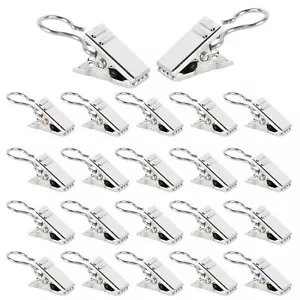 150Pcs Stainless Steel Curtain Clips with Hooks for Curtain Photos Home Decor - Picture 1 of 8
