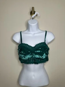 Bralette grande de terciopelo verde Aerie para mujer - Imagen 1 de 3