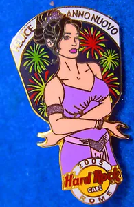 JUEGO ROMA EURO AÑO NUEVO FELIZ AÑO NUEVO NIÑAS MANOS VINCULADAS PIN Hard Rock Café - Imagen 1 de 1