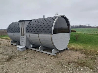 Fass-Garten Sauna, Top Qualität, Massiv Holz - Bild 1 von 4