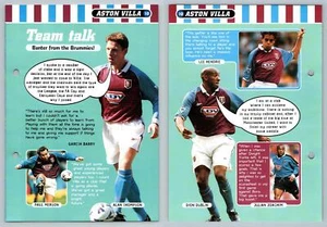 Team Talk - Aston Villa #10 Football Magic 1998-9 Fact File Page - Picture 1 of 1