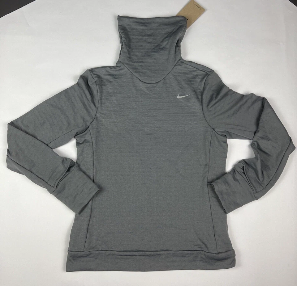 Nike Sweater Womens M Therma-FIT Swift Element Turtleneck Running Top FB5306-084
