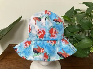 DISNEY Princess Hat Moana Ariel Bucket Hat Toddler Girls The Little Mermaid Revr - Picture 1 of 15