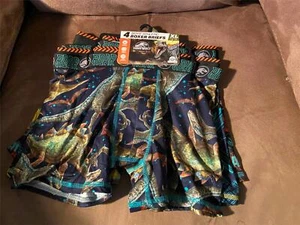 Jurassic World Boys 4 Pack Boxer Briefs Size XL (14-16) NWT Athletic Underwear - Picture 1 of 8