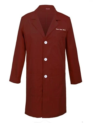 Custom Embroidered Men's Lab Coat Laboratory Doctor Workwear  - Image 1 of 3