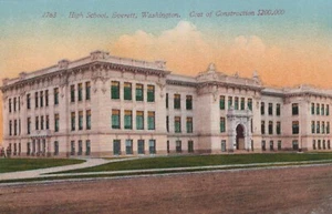 Everitt Washington High School Postcard - Picture 1 of 2