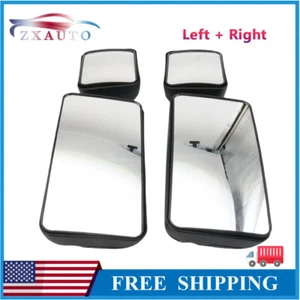 1 Set New Side Door Mirror Fits 2008-2020 HINO 145 165 238 258 268 338 7.7L - Picture 1 of 12