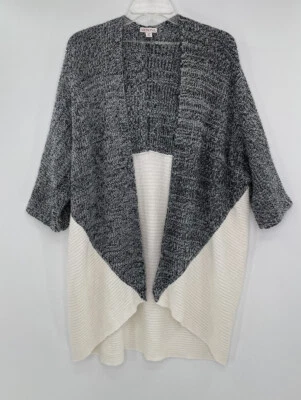 Suéter Merona para mujer color bloque tejido frente abierto talla pequeña Foto 1 de 4