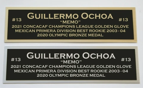 Guillermo Ochoa nameplate for signed autographed soccer ball photo shirt Cover