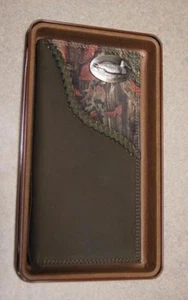 ZEP-PRO Duck Roper Leather Fence Row Camo Wallet GIFT TIN BOX - Picture 1 of 6