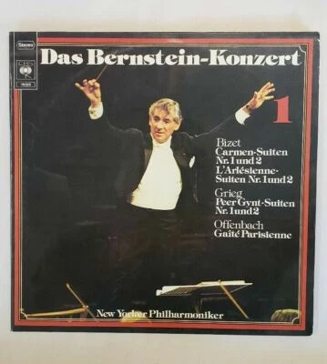 Das Bernstein Bizet Grieg Offenback Double Lp German Classical  Record CBS Nm Foto 1 de 4