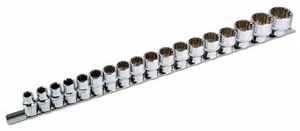Laser 3594 Alldrive Socket Set - 1/2"D 18 Piece - Picture 1 of 12