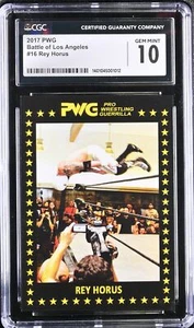 2017 PWG BOLA Battle of Los Angeles Rey Horus #16 CGC 10 GEM MINT - Picture 1 of 2