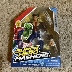 WOLVERINE - MARVEL SUPER HERO MASHERS X-MEN ACTION FIGURE Leather Jacket Logan - Picture 1 of 2
