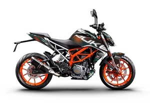 FIT FOR KTM DUKE 125-200-250-390 / 2017 - 2022 GRAPHIC STICKER SET - DECAL KIT - Bild 1 von 3