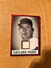 2022 Leaf In the Game Used - Gaylord Perry - Red 1960 Memorabilia Relic #d 35/35