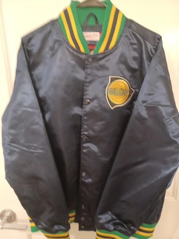 Mitchell & Ness Navy LA Galaxy Since '96 Satin Full-Snap Jacket Cover
