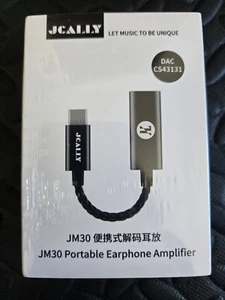 JCALLY JM30 Portable Earphone Amplifier Headphone DAC CS43131 USB-C to 3.5mm - Picture 1 of 2