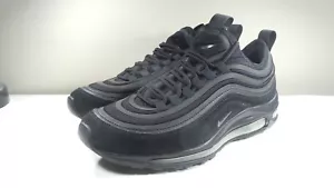 2017 NIKE AIR MAX 97 ULTRA 17 SE 924452 001 TRIPLE BLACK SUEDE 8.5 FORCE 1 180 - Picture 1 of 11