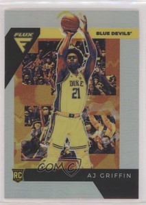 2022-23 Panini Chronicles Draft Picks Flux Silver Prizm AJ Griffin #5 Rookie RC