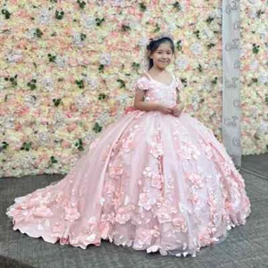 Flower Girl Dresses For Wedding First Communion Dress Toddlers Birthday Gowns - Picture 1 of 6