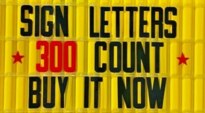 COPY CHANGE NEW 8" Plastic Outdoor Reader board Marquee SIGN LETTERS