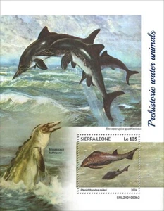 2025 02 - SIERRA LEONE - PREHISTORIC WATER ANIMALS II 1V complet set MNH ** - Picture 1 of 1