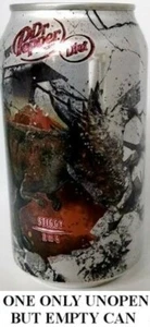 Diet Dr. Pepper Jurassic World STIGGY USA 2018 UNOPEN EMPTY 12oz Limited Edition - Picture 1 of 5