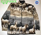 ZooFleece Horse Sweater Animal Pet Riding Jacket Unisex Desert Horses Gift M-3X