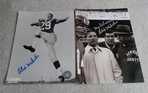 Lot Of FOUR NY Giants Alex Webster Autograph Signed 8 1/2 x 11 & 8x10 Photos d12 - Picture 1 of 3