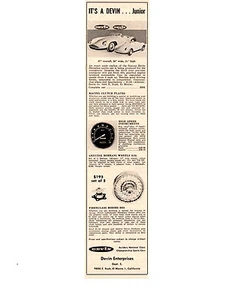 Kit coche Devin Junior 1959 ~ anuncio impreso original - Imagen 1 de 1