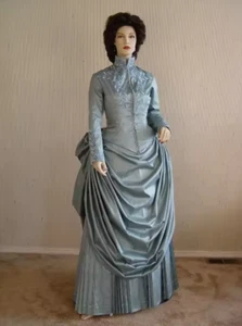 Disfraz de Cosplay Vestido bullicioso Victoriano Gótico Vampiro Vestido Elegante Vestido Azul - Imagen 1 de 7