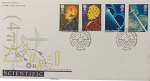 F-EX51468 REINO UNIDO INGLATERRA FDC EDIMBURGO 1991 FAUNA CIENTÍFICO FARADAY BABBAGE RADAR. - Imagen 1 de 2