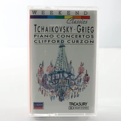 Tchaikovsky Grieg Piano Concertos, Clifford Curzon (Cassette Tape, 1987) TESTED - Image 1 of 4
